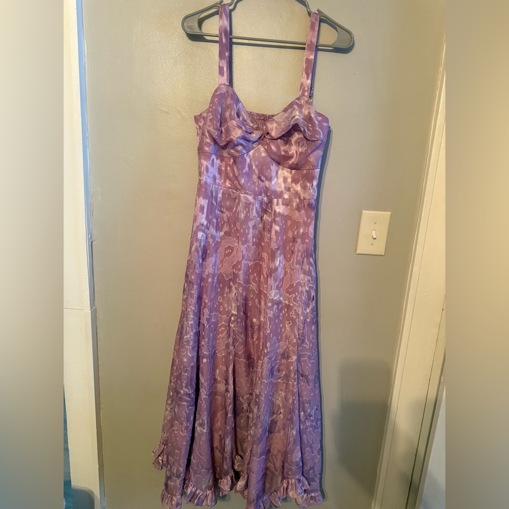HUTCH Purple Patterned Sleeveless Dress